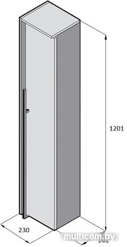 Roca Шкаф-пенал Aneto 23 857467806 (белый, правый)