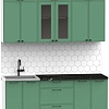 Готовая кухня Интермебель Лион-4 1.8м (мята софт/тунис)
