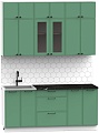 Готовая кухня Интермебель Лион-4 1.8м (мята софт/тунис)