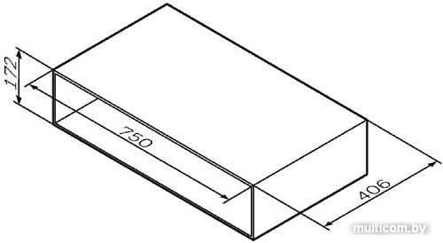 Мебель для ванных комнат AM.PM Консоль Gem M90OHX0750WG