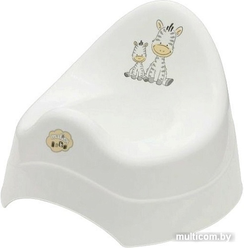 Детский горшок Maltex Зебра 6500 (серый)