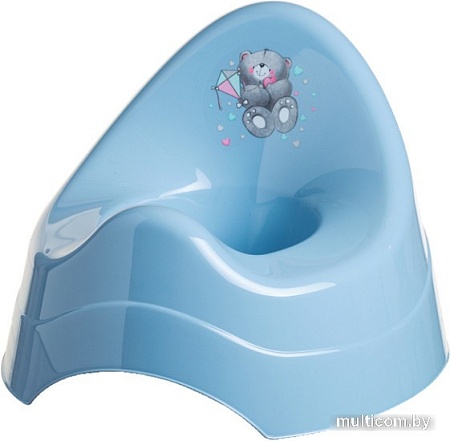 Детский горшок Maltex Мишка 2084 (темно-голубой)