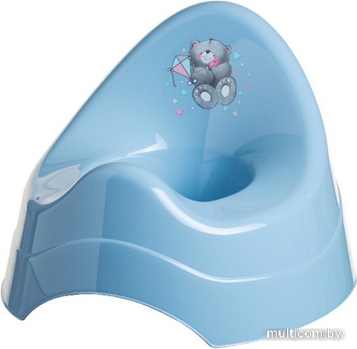 Детский горшок Maltex Мишка 2084 (темно-голубой)