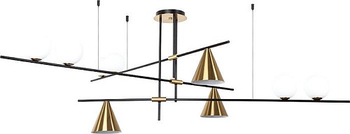 Люстра средней высоты Arte Lamp Jacob A7029PL-9BK