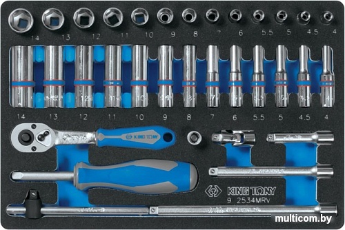 Универсальный набор инструментов King Tony 9-2534MRV (34 предмета)