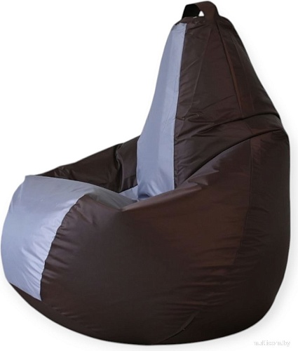 Кресло-мешок Mio Tesoro Груша Kombo XXL GF-130x85-SHS (шоколад/серебристый)