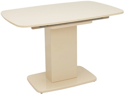 Обеденный стол Leset Денвер 1Р (капучино/стекло капучино)