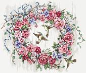 Набор для вышивания Letistitch Венок с колибри