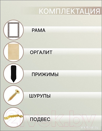 Фоторамка Декарт 50x70 8Л3599 (серебристый с перламутром)