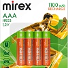 Аккумулятор Mirex AAA 1100mAh 4 шт HR03-11-E4