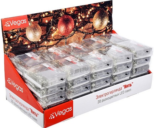 Гирлянда Vegas Нить 55104 20 LED
