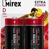 Батарейка Mirex Extra Power D 2 шт 23702-ER20-E2