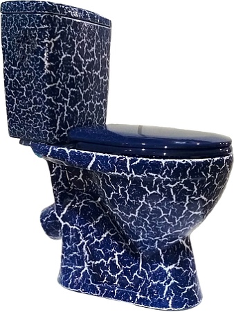 Унитаз Rosa Лира Кракелюр (синий)