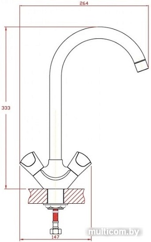 Смеситель Zollen Minden MI75420932