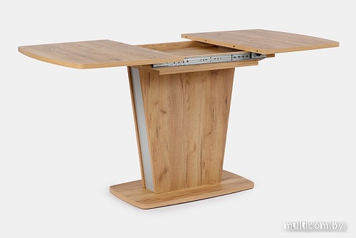 Кухонный стол Mio Tesoro Лацио тип-1 (дуб крафт золотой/металлик)