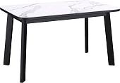 Кухонный стол Kenner AA1200 (черный/керамика/мрамор белый)
