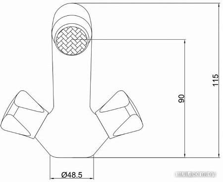 Смеситель Gross Aqua Trio 6090029C