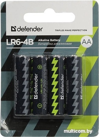 Батарейки Defender AA 4 шт [56012]