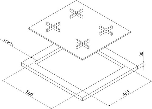Варочная панель Korting HGG 785 CTW