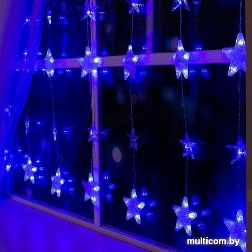 Бахрома Luazon 186 LED 2.4х0.9м (синий) 4356975