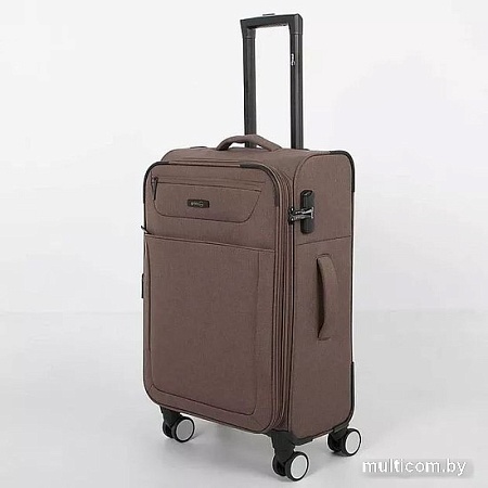 Чемодан-спиннер Grott 338-1001/3-24 (коричневый)