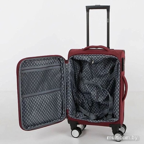 Чемодан-спиннер Grott 338-1001/3-20 (бордовый)