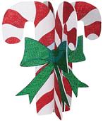 Елочные игрушки Neon-night Карамельная палочка 3D (89x78 см, белый/красный) [502-391]