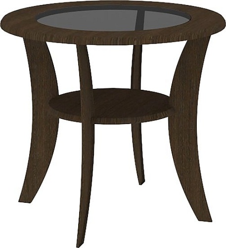 Журнальный столик Кортекс-мебель Лотос-2 км.00170 (венге темный)