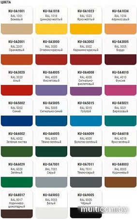 Эмаль Kudo универсальная Satin RAL 6005 0.52 л (темно-зеленый)