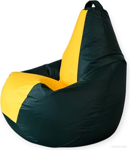 Кресло-мешок Mio Tesoro Груша Kombo XXL GF-130x85-ZZH (зеленый/желтый)