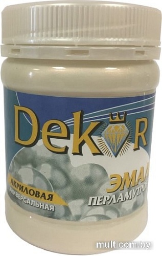 Эмаль Dekor перламутровая акриловая универсальная (хамелеон, 0.23 кг)
