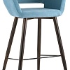 Стул с подлокотниками Stool Group Саймон велюр барный (пыльно-голубой)