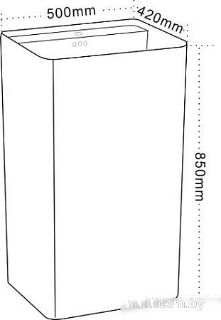 Умывальник Maxonor Pure Life Mistico PL-SK901C3-18 (5042) напольный (белый глянец)