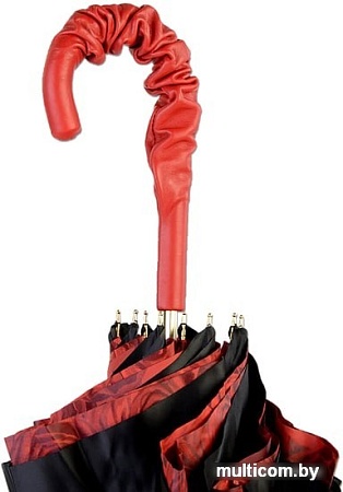 Зонт Pasotti Nero Rosa Rosso Pelle