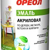 Краска Ореол Акриловая 1.9 кг (белый матовый)