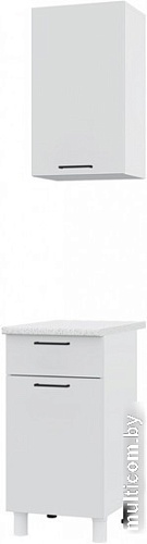 Комплект кухонных модулей Горизонт Trend 400 (белый эмалит)