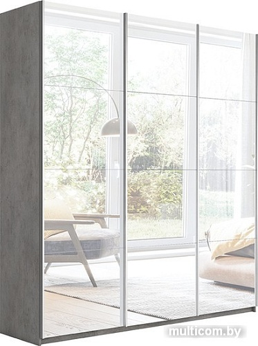 Шкаф-купе Трия Траст СШК 2.210.70-13.13.13 3-х дверный (бетон/зеркало)