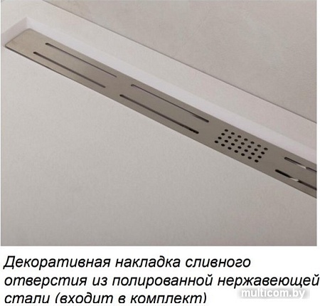 Душевой поддон Cezares TRAY-AS-RH-120/80-30-W-L