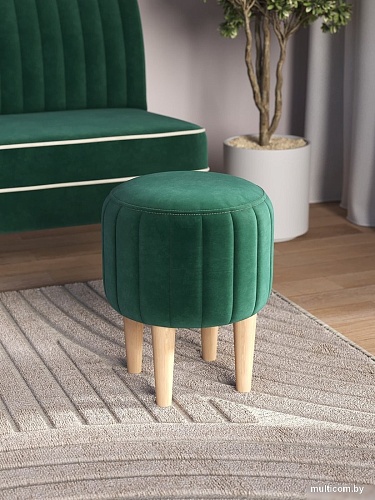 Пуфик Mio Tesoro Амма круглый (зеленый №33)