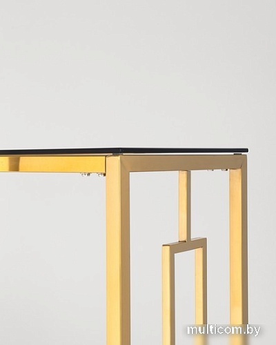 Консольный стол Stool Group Бруклин 115x30 ECST-013-TG-SK (стекло Smoke/сталь золото)