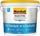 Краска Marshall Maestro Фантазия Гостиные и Спальни BW 4.5 л (глубокомат. белый)