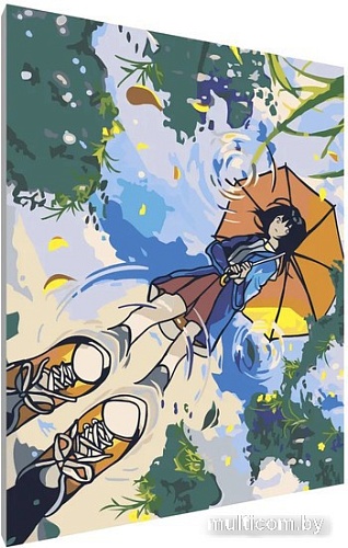 Картина по номерам PaintLine Девочка под зонтом 2037041344563