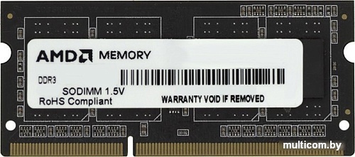 Оперативная память AMD Radeon Entertainment 2GB DDR3 SO-DIMM (R532G1601S1S-UO)