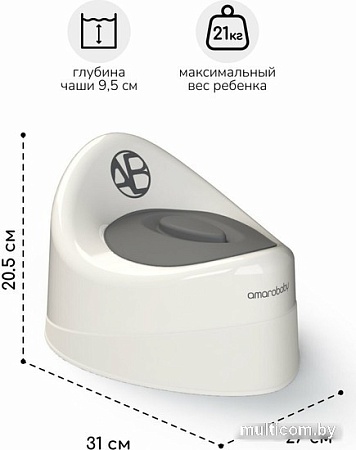 Детский горшок Amarobaby Fort AB221102F/33 (молочный)