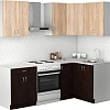 Готовая кухня S-Company Клео лайт 1.2x1.6 правая (венге/дуб сонома)