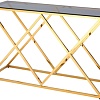 Консольный стол Stool Group Инсигния 115x30 ECST-026-TG-SK (стекло Smoke/сталь золото)