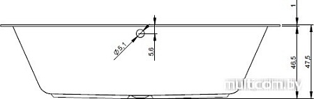 Ванна Riho Lugo 180x80 [BT02]