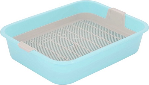 Туалет-лоток Альтернатива Мур-мяу М7848 (голубой)