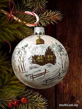 Елочная игрушка Декарт Зимняя церквушка 8Ш0021