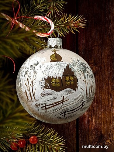 Елочная игрушка Декарт Зимняя церквушка 8Ш0021